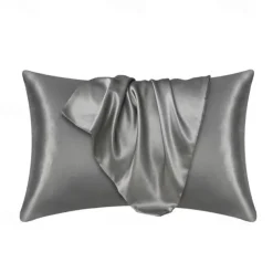 Imitation Silk Solid Color Pillowcase Envelope Pillowcase