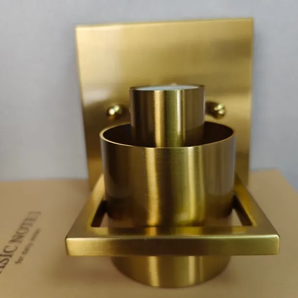 IModern Wall Light Fixture Nickel 1 PCS Wall Sconce Bathroom Wall Lighting with Cylinder Clear Glass Shade for Bathroom 110-240V