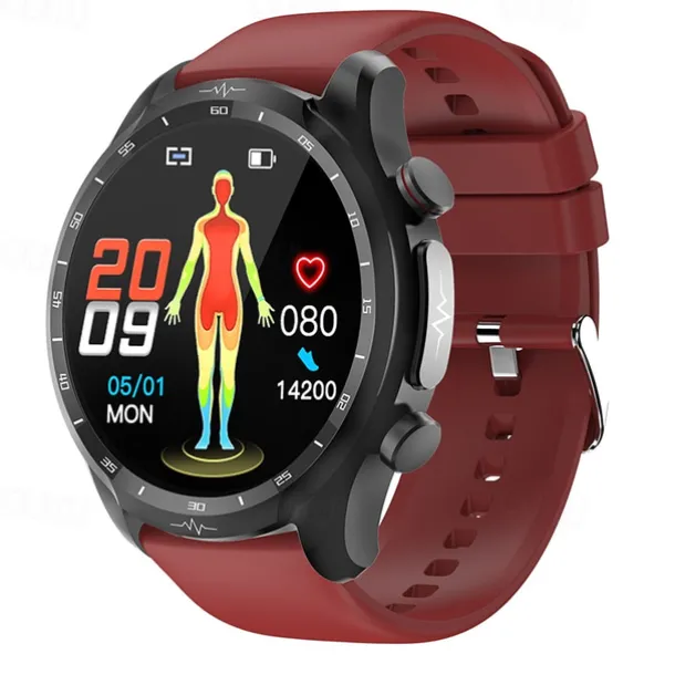 iMosi E430 Smart Watch 1.39 inch Smartwatch Fitness Running Watch Bluetooth ECG+PPG Pedometer Call Reminder Compatible with Android iOS Women Men Waterproof Media Control Message Reminder IP68 44mm