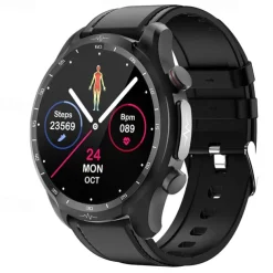 iMosi E430 Smart Watch 1.39 inch Smartwatch Fitness Running Watch Bluetooth ECG+PPG Pedometer Call Reminder Compatible with Android iOS Women Men Waterproof Media Control Message Reminder IP68 44mm