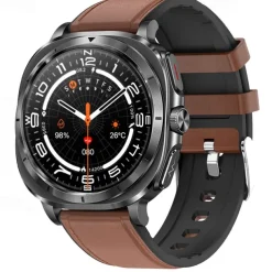 iMosi ET492 Smart Watch 1.43 inch Smartwatch Fitness Running Watch Bluetooth ECG+PPG Temperature Monitoring Pedometer Compatible with Android iOS Women Men Hands-Free Calls Waterproof Media Control