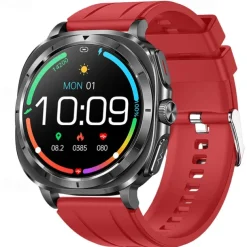 iMosi ET492 Smart Watch 1.43 inch Smartwatch Fitness Running Watch Bluetooth ECG+PPG Temperature Monitoring Pedometer Compatible with Android iOS Women Men Hands-Free Calls Waterproof Media Control