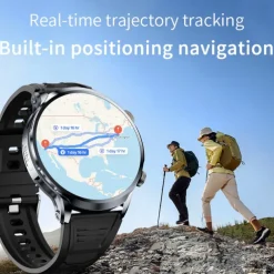 iMosi H18 Smart Watch 1.95 inch Smartwatch Fitness Running 4G Watch Pedometer Call Reminder Heart Rate Monitor Compatible with Smartphone Men GPS Long Standby Hands-Free Calls IP 67 52mm