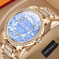 iMosi I59 Smart Watch 1.32 inch Smartwatch Fitness Running Watch Bluetooth Pedometer Call Reminder Activity Tracker Compatible with Android iOS Women Men Long Standby Hands-Free Calls Waterproof IP 67