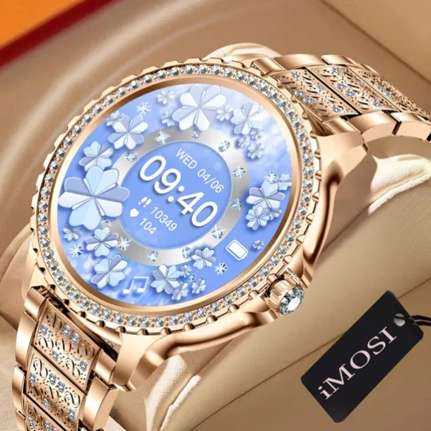 iMosi I59 Smart Watch 1.32 inch Smartwatch Fitness Running Watch Bluetooth Pedometer Call Reminder Activity Tracker Compatible with Android iOS Women Men Long Standby Hands-Free Calls Waterproof IP 67