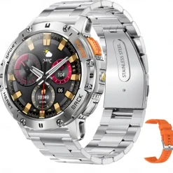 iMosi K65 Smart Watch 1.43 inch Smartwatch Fitness Running Watch Bluetooth Pedometer Call Reminder Activity Tracker Compatible with Android iOS Women Men Hands-Free Calls Waterproof Media Control IP