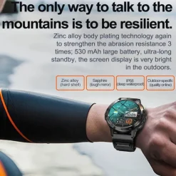 iMosi K65 Smart Watch 1.43 inch Smartwatch Fitness Running Watch Bluetooth Pedometer Call Reminder Activity Tracker Compatible with Android iOS Women Men Hands-Free Calls Waterproof Media Control IP