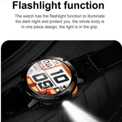 iMosi K65 Smart Watch 1.43 inch Smartwatch Fitness Running Watch Bluetooth Pedometer Call Reminder Activity Tracker Compatible with Android iOS Women Men Hands-Free Calls Waterproof Media Control IP