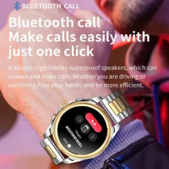 iMosi KC83 Smart Watch 1.43 inch Smartwatch Fitness Running Watch Bluetooth Pedometer Call Reminder Activity Tracker Compatible with Android iOS Women Men Hands-Free Calls Waterproof Media Control IP