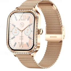 iMosi MK88 Smart Watch 1.75 inch Smartwatch Fitness Running Watch Bluetooth Pedometer Call Reminder Sleep Tracker Compatible with Android iOS Women Hands-Free Calls Waterproof Media Control IP68 36mm