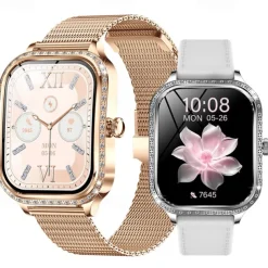 iMosi MK88 Smart Watch 1.75 inch Smartwatch Fitness Running Watch Bluetooth Pedometer Call Reminder Sleep Tracker Compatible with Android iOS Women Hands-Free Calls Waterproof Media Control IP68 36mm