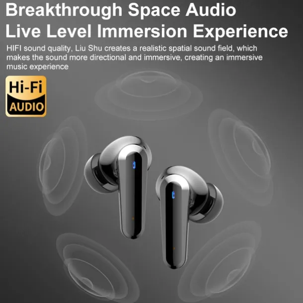 iMosi Q30 Full Color Touch Screen Wireless Earphones Active Noise Canceling Bluetooth 5.4 Headphone ANC TWS Bluetooth Earbuds