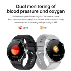 iMosi QW32 Smart Watch 1.28 inch Smartwatch Fitness Running Watch Bluetooth ECG+PPG Pedometer Call Reminder Compatible with Android iOS Women Men Hands-Free Calls Waterproof Media Control IP 67 46mm