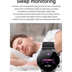 iMosi QW32 Smart Watch 1.28 inch Smartwatch Fitness Running Watch Bluetooth ECG+PPG Pedometer Call Reminder Compatible with Android iOS Women Men Hands-Free Calls Waterproof Media Control IP 67 46mm