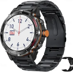 iMosi Y8 Smart Watch 1.43 inch Smartwatch Fitness Running Watch Bluetooth Pedometer Call Reminder Activity Tracker Compatible with Android iOS Men GPS Long Standby Hands-Free Calls IP 67 52mm Watch