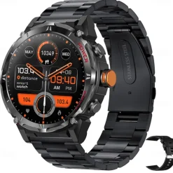 iMosi Y8 Smart Watch 1.43 inch Smartwatch Fitness Running Watch Bluetooth Pedometer Call Reminder Activity Tracker Compatible with Android iOS Men GPS Long Standby Hands-Free Calls IP 67 52mm Watch