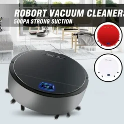 3-in-1 Auto Sweeping Robot 1800PA Strong Suction Smart Floor CleanerRechargeable Smart Sweeping Robot Dry Wet Sweeping Vacuum Cleaner Strong Suction Robot Cleaner for Home