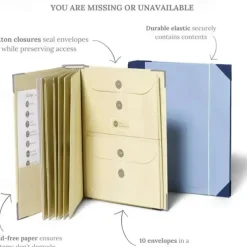 In Case I Go Missing Binder Manila Pocket Folder Organ File Bag