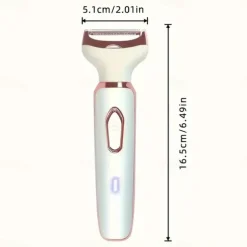 4-In-1 Cordless Electric Razor Rechargeable Portable Trimmer Set Painless Full Body Razor Eyebrow Nose Face Bikini Leg And Armpit Shaving Set