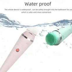 4-in-1 Electric Facial Cleansing Brush Facial Massager Facial Kit Set Face Wash Brush Facial Machine Exfoliating Brush And Face Massager Skin SPA Kit Waterproof Blackhead Acne Removal Pore Clean