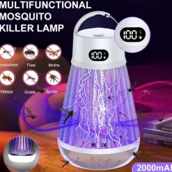 2-in-1 Multifunctional Mosquito Killer Light – Portable Home Mosquito Trap & Camping Lantern