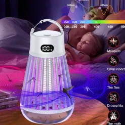 2-in-1 Multifunctional Mosquito Killer Light – Portable Home Mosquito Trap & Camping Lantern