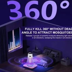 2-in-1 Multifunctional Mosquito Killer Light – Portable Home Mosquito Trap & Camping Lantern