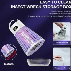 2-in-1 Multifunctional Mosquito Killer Light – Portable Home Mosquito Trap & Camping Lantern