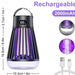 2-in-1 Multifunctional Mosquito Killer Light – Portable Home Mosquito Trap & Camping Lantern