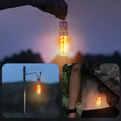 3-in-1 Outdoor Mosquito Repellent Light with Flashlight & Camping Lantern, Long Battery Life Mosquito Repellent Light with Warm Light Atmosphere Outdoor Camping Light