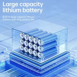 2-in-1 Waist Clip & Desktop Cooling Fan | Foldable Handheld Design | Ice Cool Breeze, Quiet & Portable for Summer Use