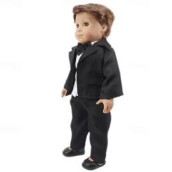 18-inch Boy Doll Clothes Accessories - Logan 4 Pcs 1 Set Doll Outfits Fashion Daily Costume Set Fits All 18 inch Dolls(WITHOUT Doll)