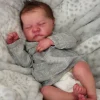 19inch Full body silicone vinyl Reborn Doll Levi Newborn Baby Size boy doll 3D Skin High quality Gift