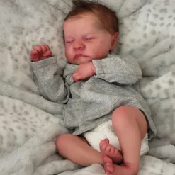 19inch Full body silicone vinyl Reborn Doll Levi Newborn Baby Size boy doll 3D Skin High quality Gift