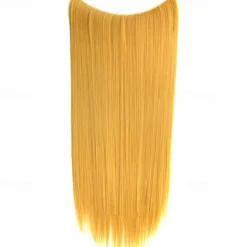 24inch 50grams 100grams Synthetic Hair Extension Gradual Color Brown Gray Blonde String Halo Hairpieces Extensions