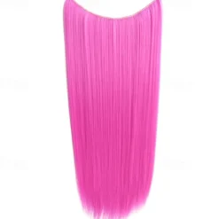 24inch 50grams 100grams Synthetic Hair Extension Gradual Color Brown Gray Blonde String Halo Hairpieces Extensions