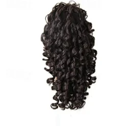 20inch kinky curly claw in ponytail hair s fake hair pony tail hair piece red/black/brown tress 3 colors #4 20inches
