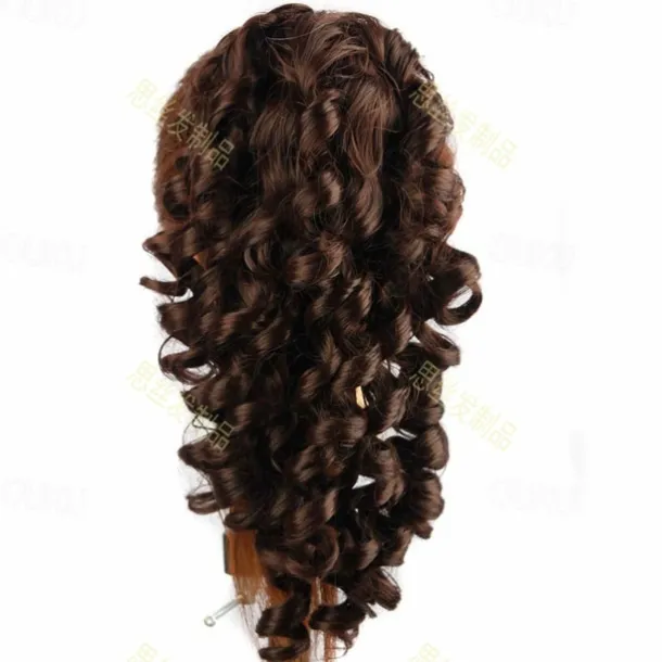 20inch kinky curly claw in ponytail hair s fake hair pony tail hair piece red/black/brown tress 3 colors #4 20inches