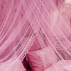 79inch Mosquito Net for Bed with Stainless Steel Bracket Increase Space Gorgeous Mosquito Net Tent Heightening Enlarge Encryption Dustproof Mosquito Nets Mosquito Net