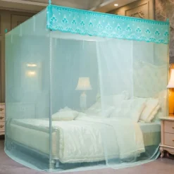 79inch Mosquito Net with Stainless Steel Bracket Single Door Opening Mosquito Prevention Landing Mosquito Nets Dustproof Mosquito Nets Mosquito Net Mosquito Netting for Bed