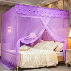 79inch Mosquito Net with Stainless Steel Bracket Single Door Opening Mosquito Prevention Landing Mosquito Nets Dustproof Mosquito Nets Mosquito Net Mosquito Netting for Bed