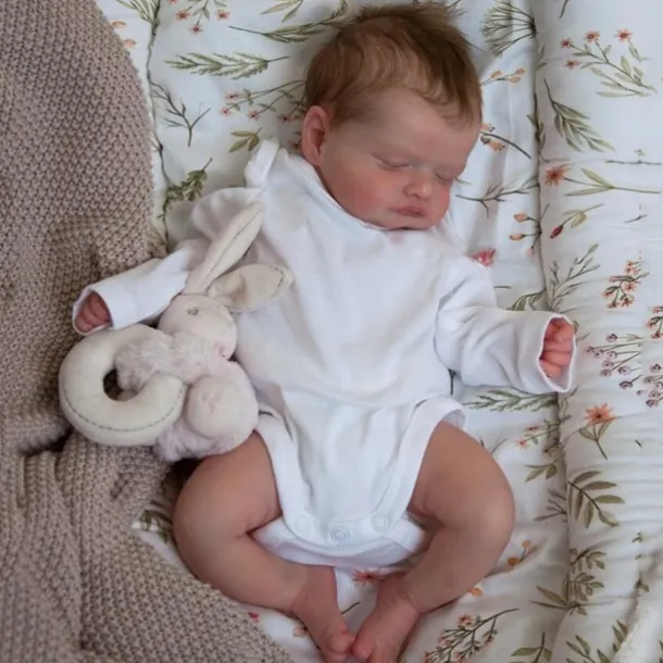 18inch Newborn Baby Size Rosalie Reborn Doll premium Make-up Handmade 3D Skin Top Quality Collectible Art Doll