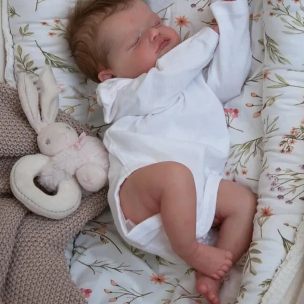 18inch Newborn Baby Size Rosalie Reborn Doll premium Make-up Handmade 3D Skin Top Quality Collectible Art Doll