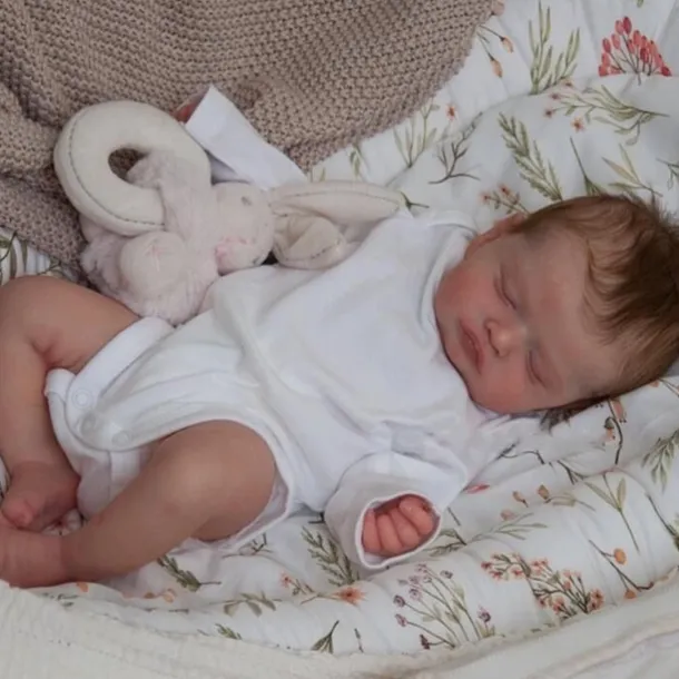 18inch Newborn Baby Size Rosalie Reborn Doll premium Make-up Handmade 3D Skin Top Quality Collectible Art Doll