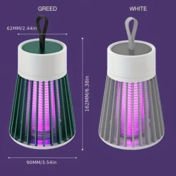 Indoor & Outdoor Electric Mosquito Killer – Portable Purple LED Light Trap with Suction and Electric Shock for Camping and Home