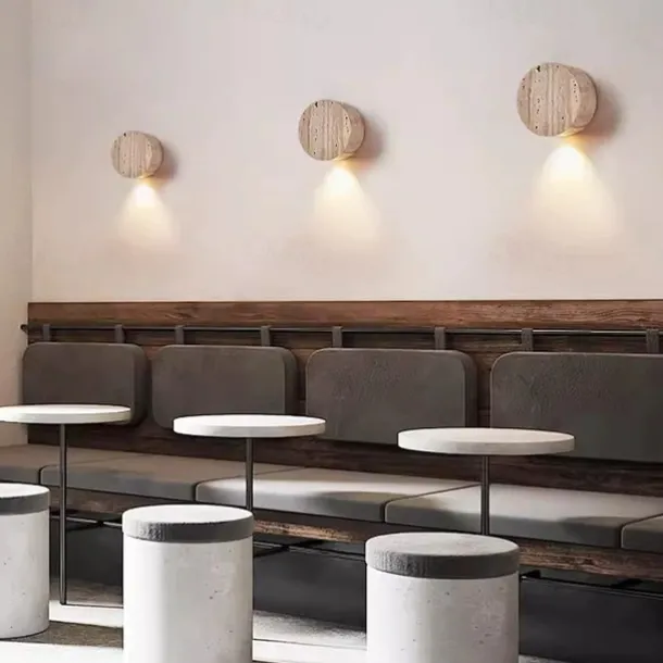 Indoor Creative Vintage Country Indoor Wall Lights Living Room Bedroom Stone Wall Light 110-120V 220-240V 3 W