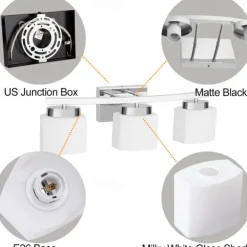 Indoor Modern Indoor Wall Lights Bedroom Dining Room Iron Wall Light 220-240V