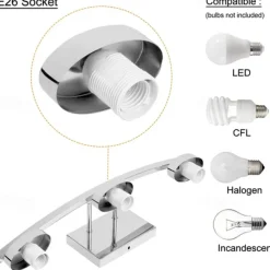 Indoor Modern Indoor Wall Lights Bedroom Dining Room Iron Wall Light 220-240V