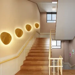 Indoor Modern Nordic Style Indoor Wall Lights Living Room Bedroom Wood Wall Light 110-120V 220-240V