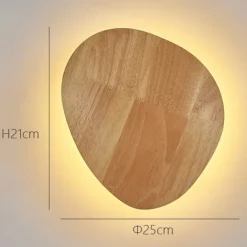 Indoor Modern Nordic Style Indoor Wall Lights Living Room Bedroom Wood Wall Light 110-120V 220-240V